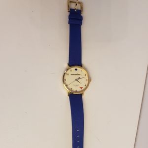Kate Spade blue cocktail watch